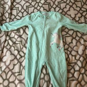Unicorn 2t footed pajamas